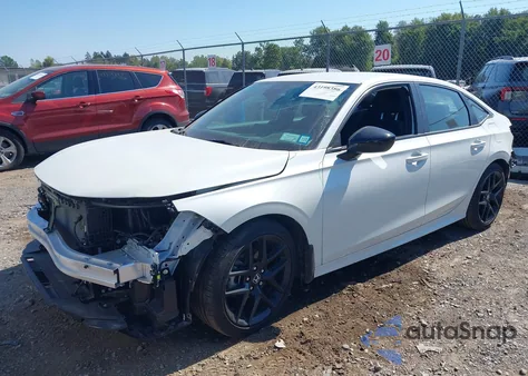 2025 Honda Civic Sport z USA, uszkodzony, nr VIN 2HGFE2F56SH538471